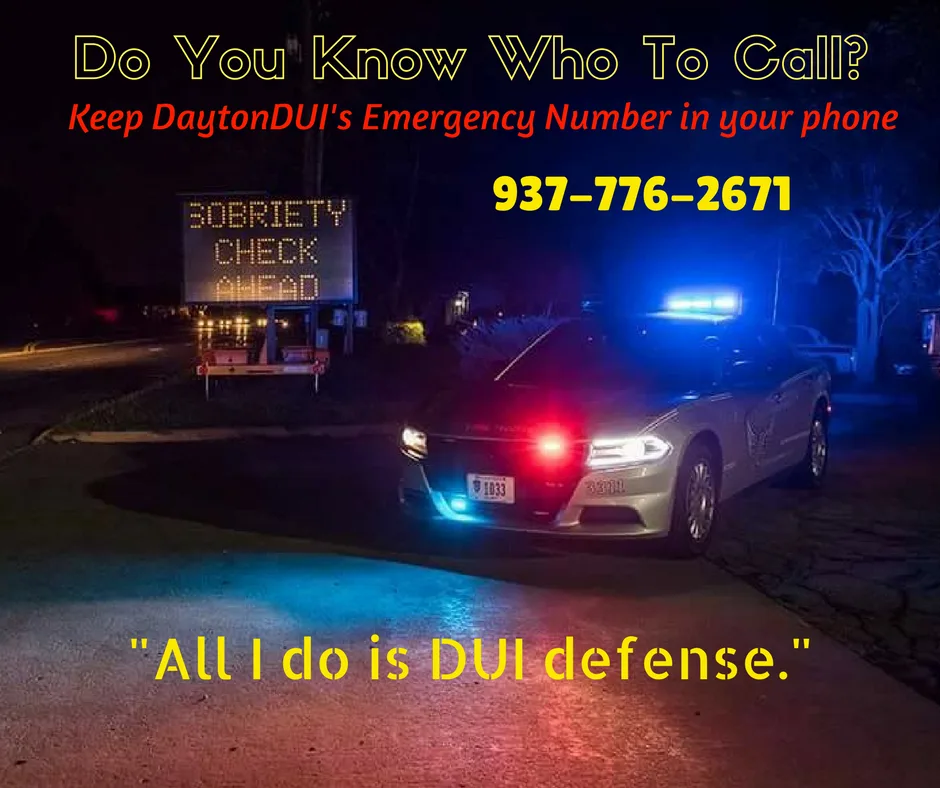 Dayton DUI emergency line